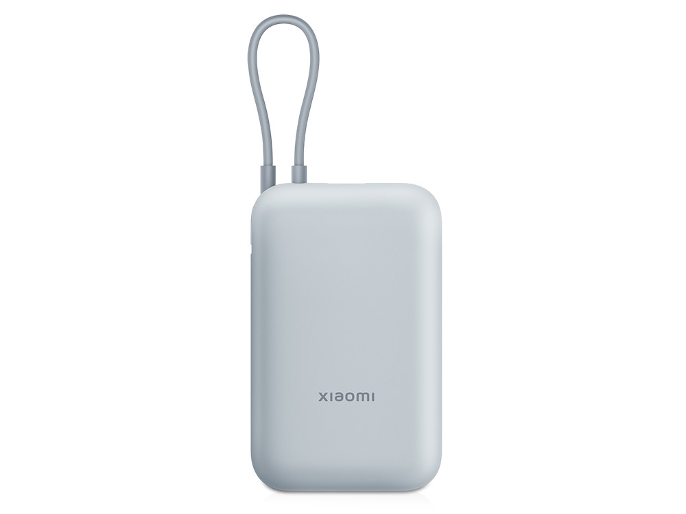 Внешний аккумулятор со встроенным кабелем Mi Power Bank 10000mAh (Integrated Cable) Ice Blue GL