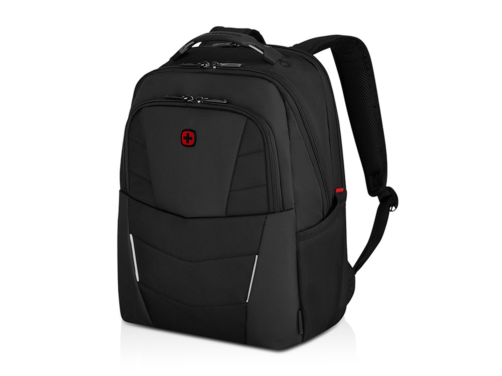 Рюкзак WENGER ALTAIR 15.6", черный, переработанный ПЭТ/Полиэстер, 32х21х44 см, 22 л.