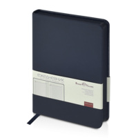 Ежедневник недатированный А6+ &quot;Megapolis Color&quot;, темно-синий navy