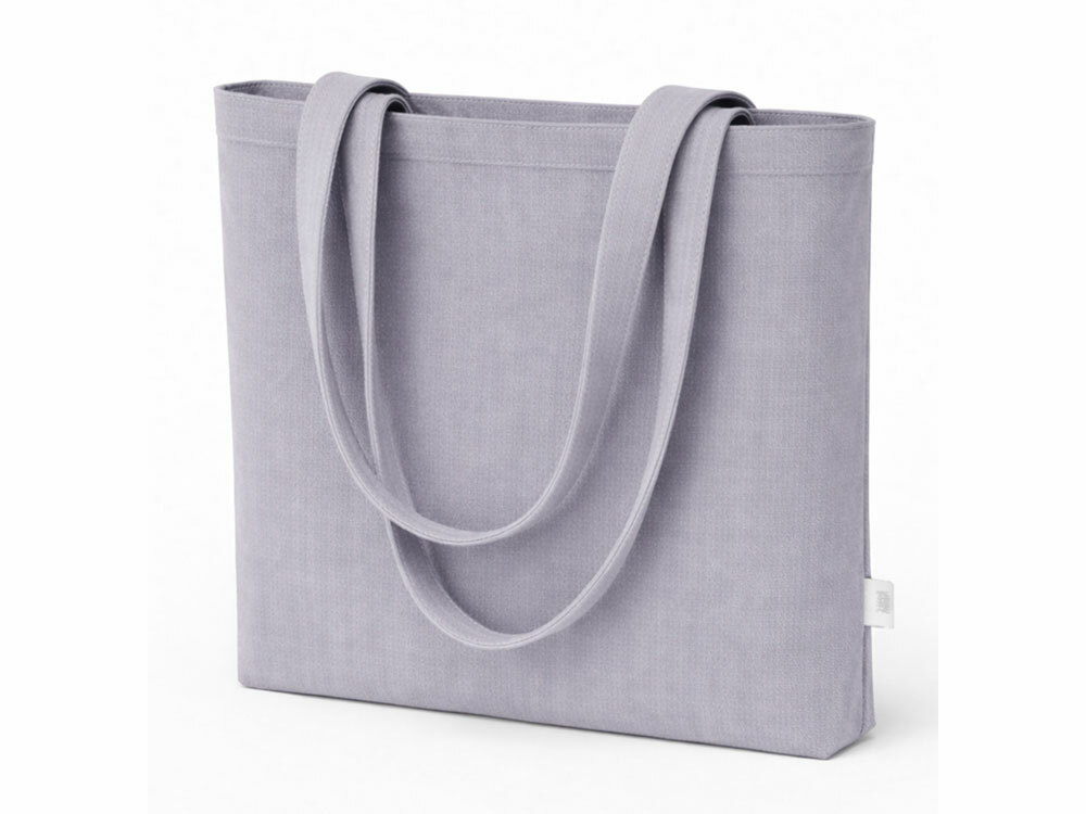 Сумка «Твил» из хлопка, 210 г/м2, серый