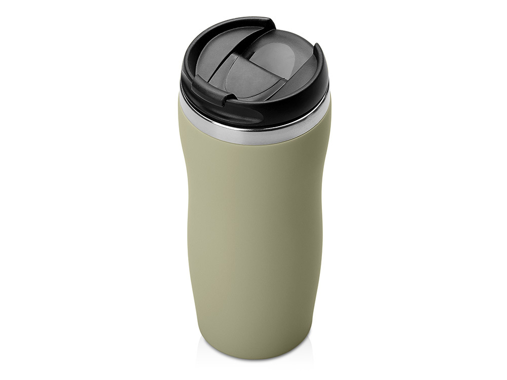 Термокружка "Mony Steel" 350 мл, soft touch, оливковый