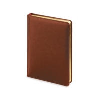 Ежедневник А5 датированный «Sidney Nebraska» 2026, коричневый (золотой обрез)