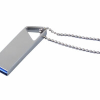 USB 2.0-флешка на 8 Гб с мини чипом, компактный дизайн, отверстие треугольной формы для цепочки