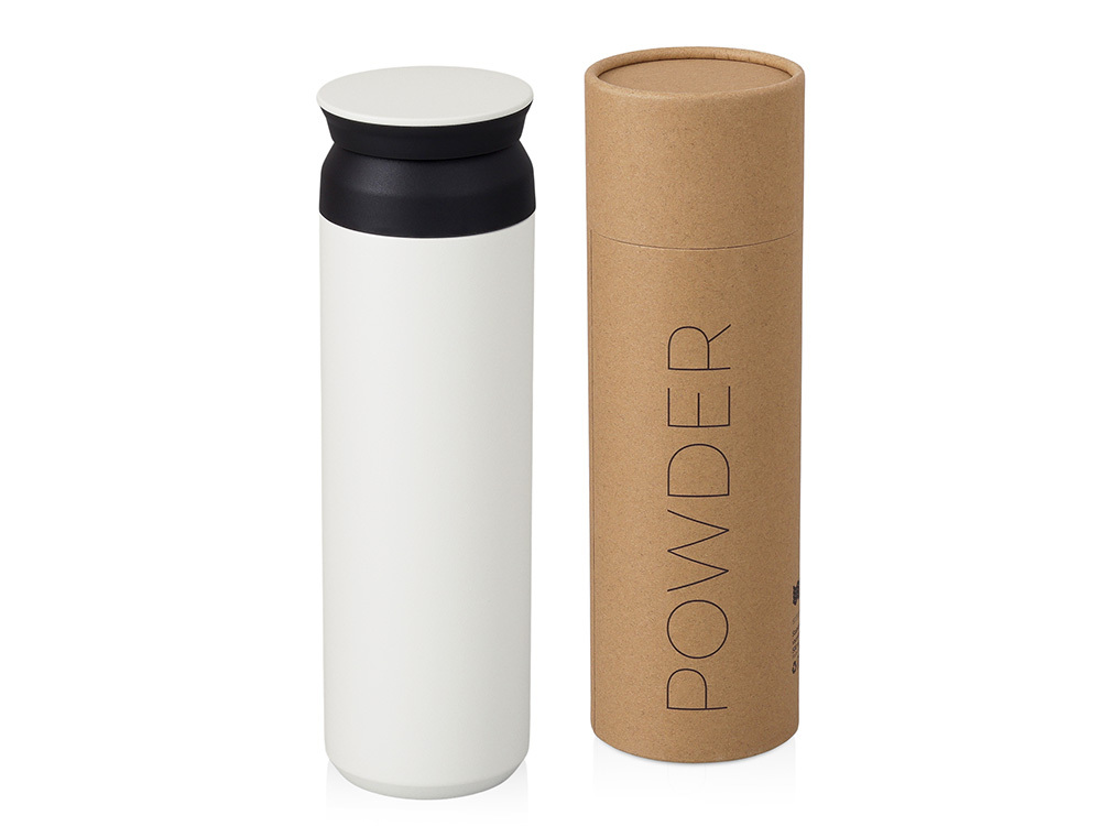 Вакуумный термос &quot;Powder&quot; 500 мл, тубус, белый