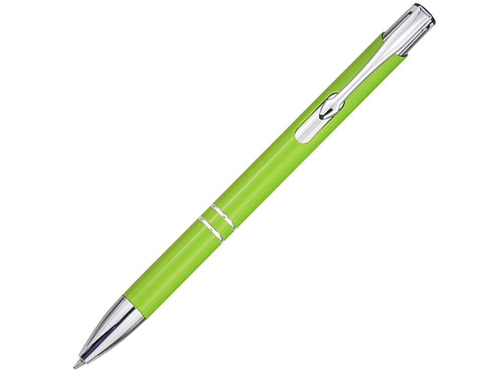Шариковая ручка Moneta из переработанного алюминия (черные чернила) - Лайм