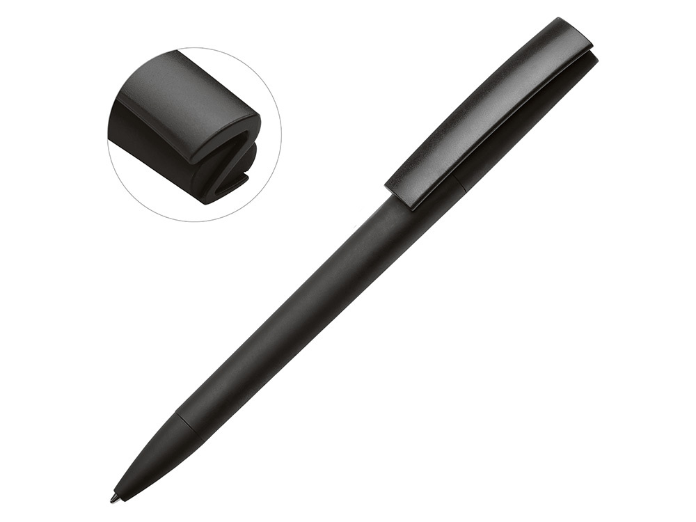 Ручка пластиковая soft-touch шариковая «Zorro», черный