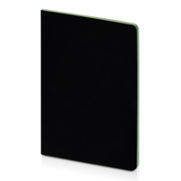 Бизнес-тетрадь А5 &quot;Pragmatic Contrast&quot;, 40 листов в клетку, черный с салатовым срезом