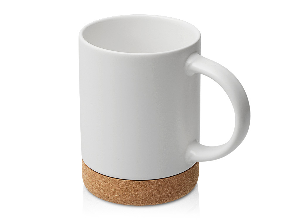 Кружка 450 мл с пробковым дном "Корк &amp; Бон", белый