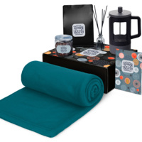 Подарочный набор «Re:y. Vive» с пледом, френч-прессом и кофе