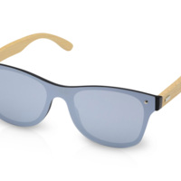 Солнцезащитные очки Tan с бамбуковыми дужками - Серебристый