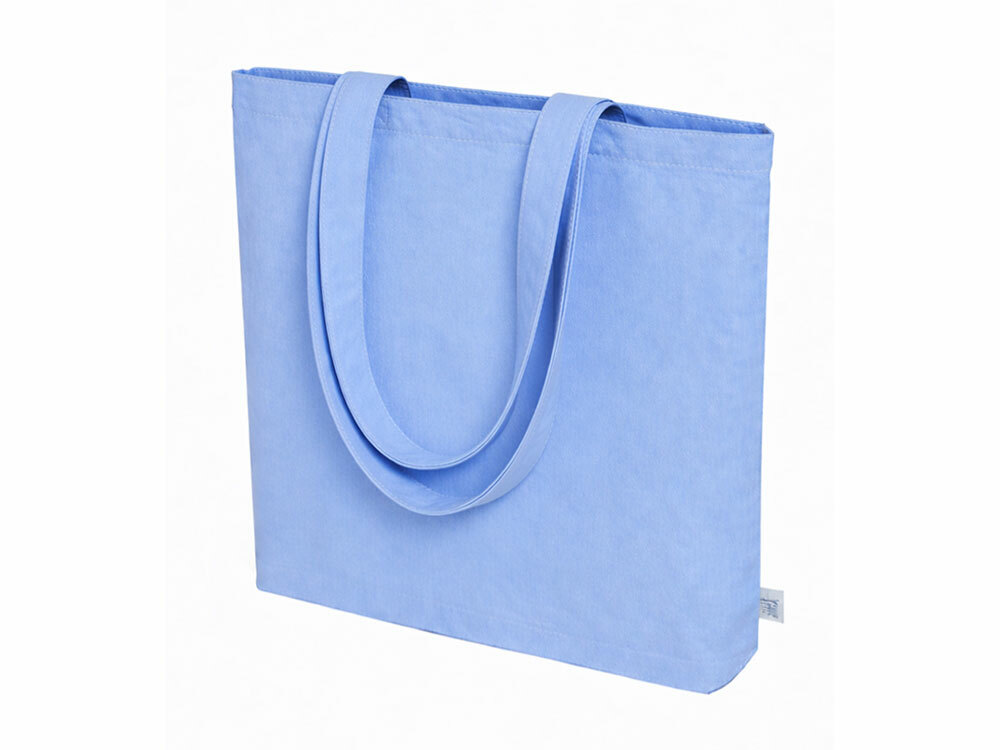 Сумка «Твил» из хлопка, 210 г/м2, голубой