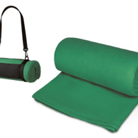 Плед «Нежность» с плечевым ремнем, зеленый