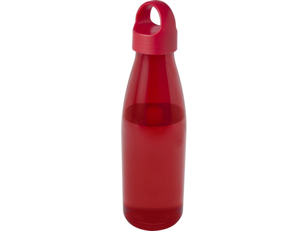 Bergen бутылка для воды объемом 800 мл из переработанной пластмассы, красный