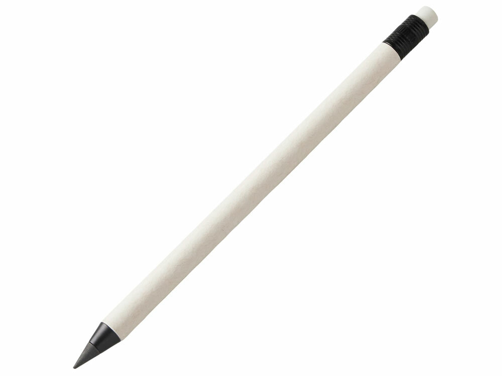 Вечный карандаш из тетра-паков с ластиком "Milkpen", молочный