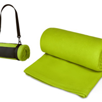 Плед «Нежность» с плечевым ремнем, зеленое яблоко