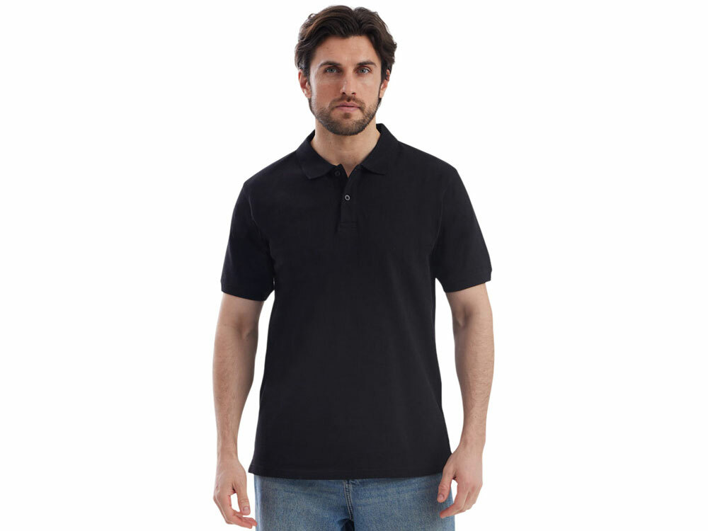 Рубашка поло «Dubai» мужская, черный