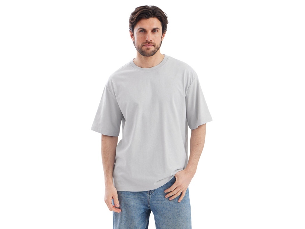 Футболка Kyoto из джерси 180 г/м2 с пич отделкой, унисекс, жемчужный