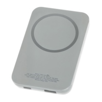 Магнитный беспроводной внешний аккумулятор &quot;MagnetIQ&quot;, 5000 mah, 10 W, серый Cool gray 7C