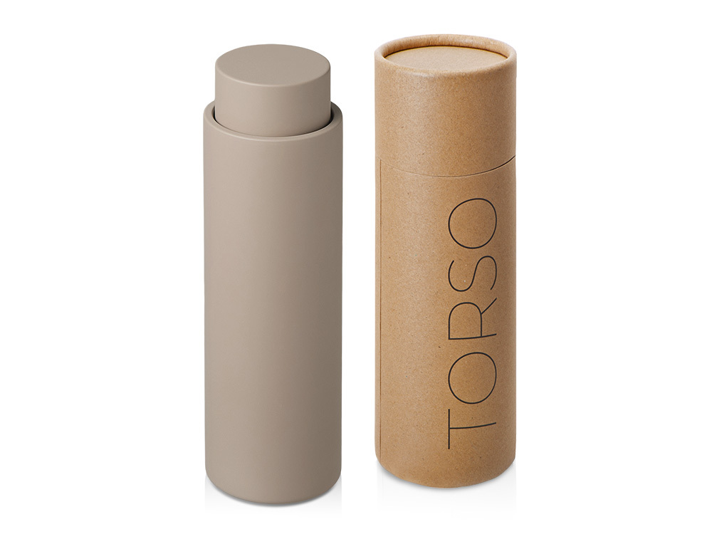 Вакуумный термос с двойными стенками и медным слоем "Torso", 480 мл, бежевый