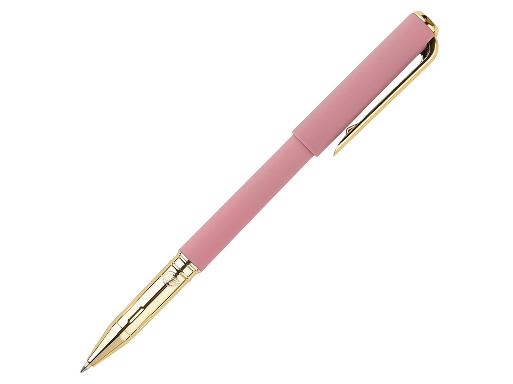 Ручка пластиковая шариковая "Parliament", 0,7 мм, синие чернила, розовый/золотистый