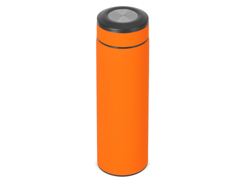 Вакуумный термос &quot;Vacuum Flask C1&quot;, soft touch, 420мл, оранжевый
