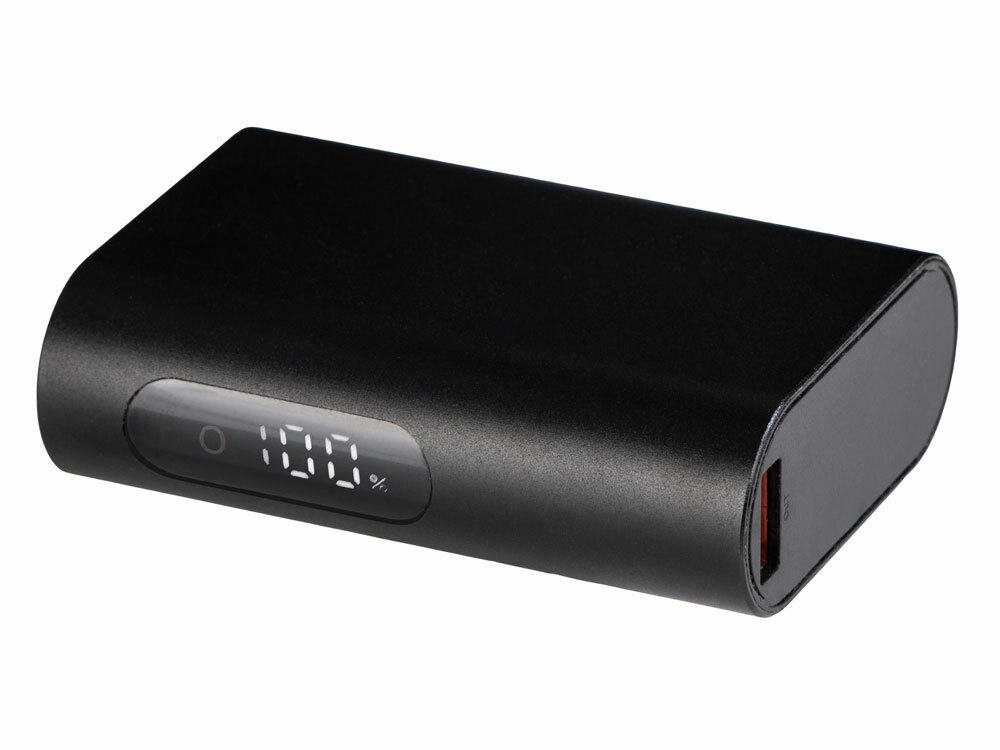 Внешний аккумулятор с QC/PD &quot;Qwik&quot;, 10000 mah, черный (Р)