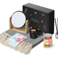 Подарочный набор «Re:f. Shelter»  с пледом, зеркалом, свечой и диффузором