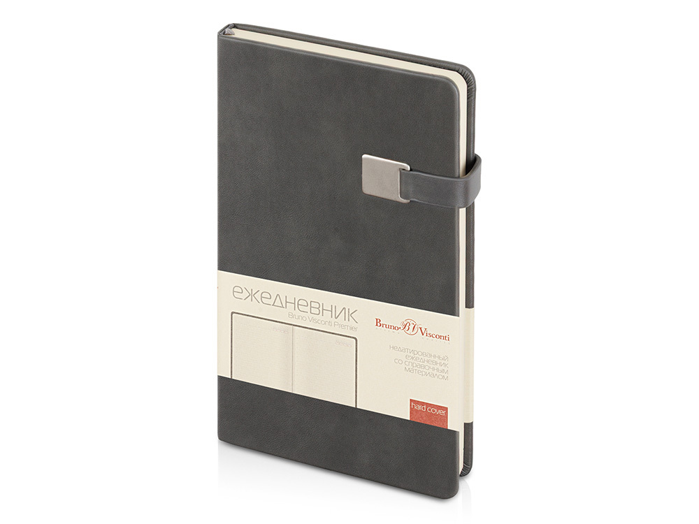 Ежедневник недатированный А5 &quot;Premier&quot;, серый