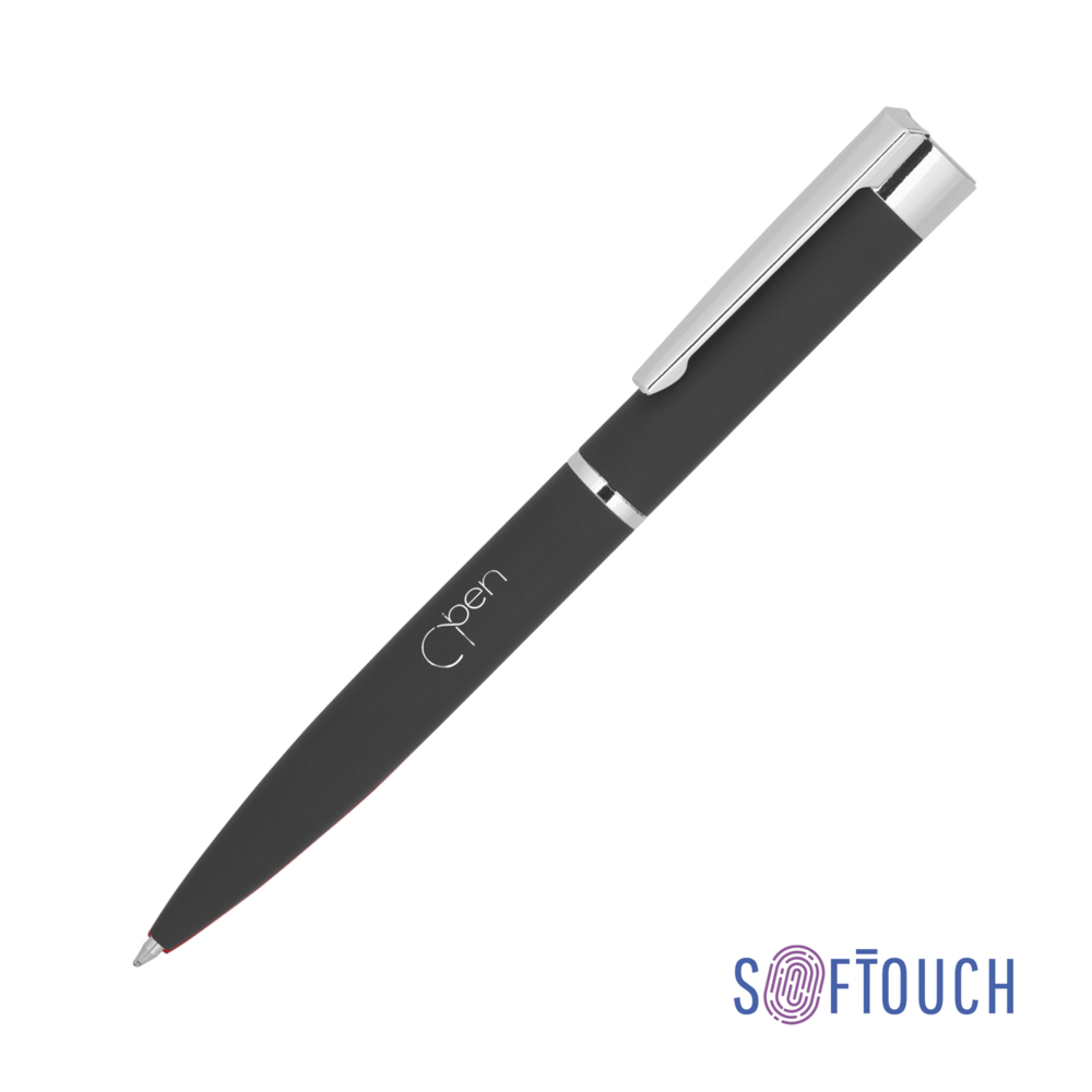 Ручка шариковая &quot;Alice&quot;, покрытие soft touch черный