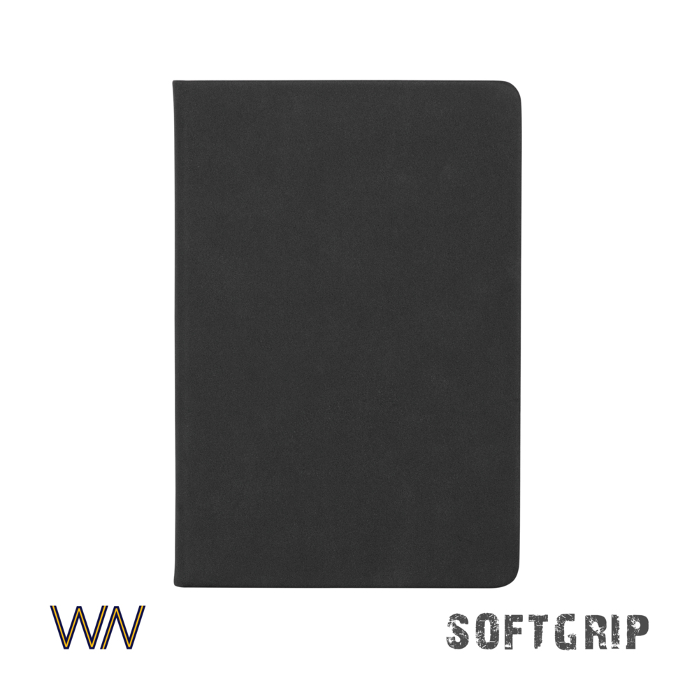 Ежедневник недатированный &quot;Флоренция&quot;, А5, покрытие soft grip черный
