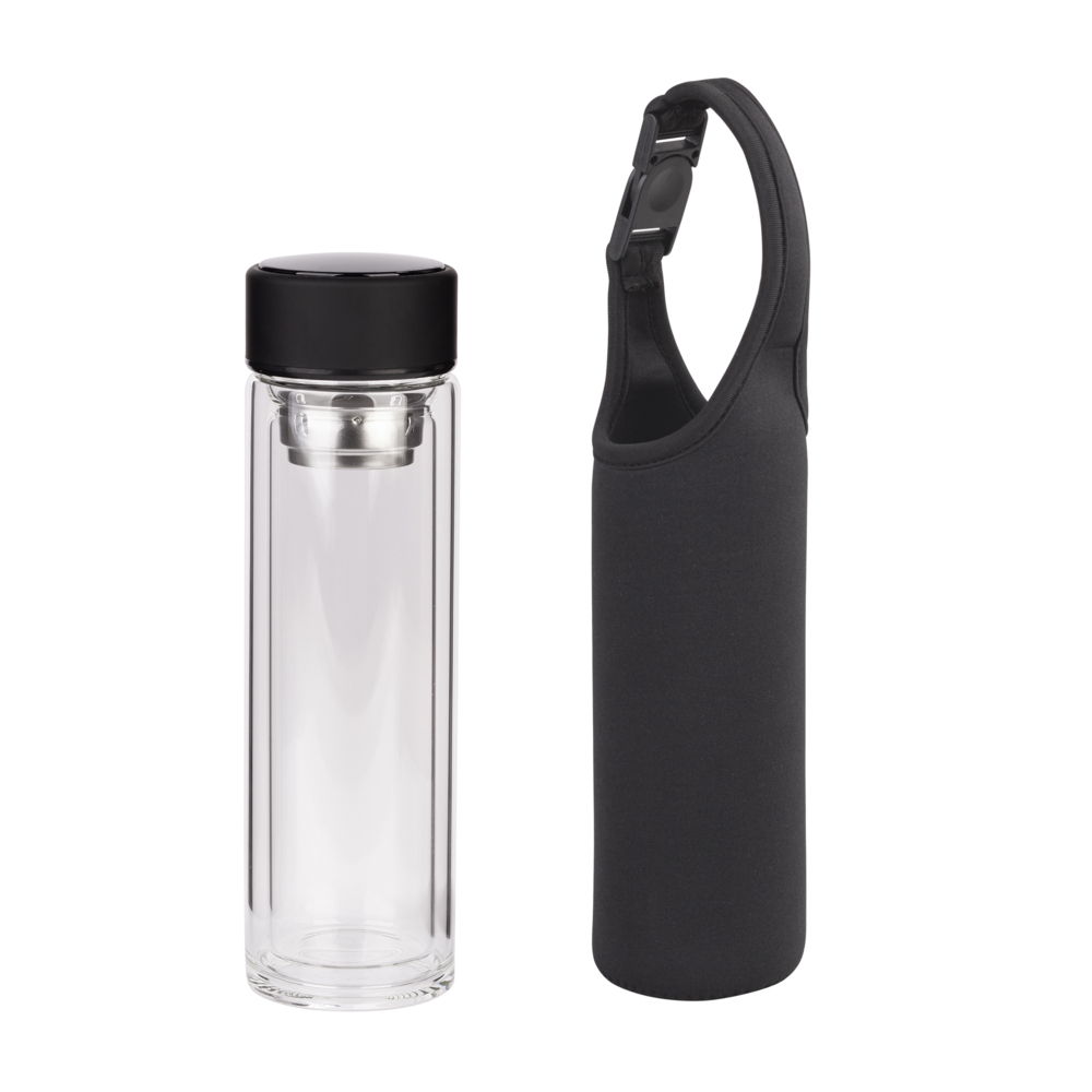 Заварочный термос "Остин" 320 мл в чехле черный