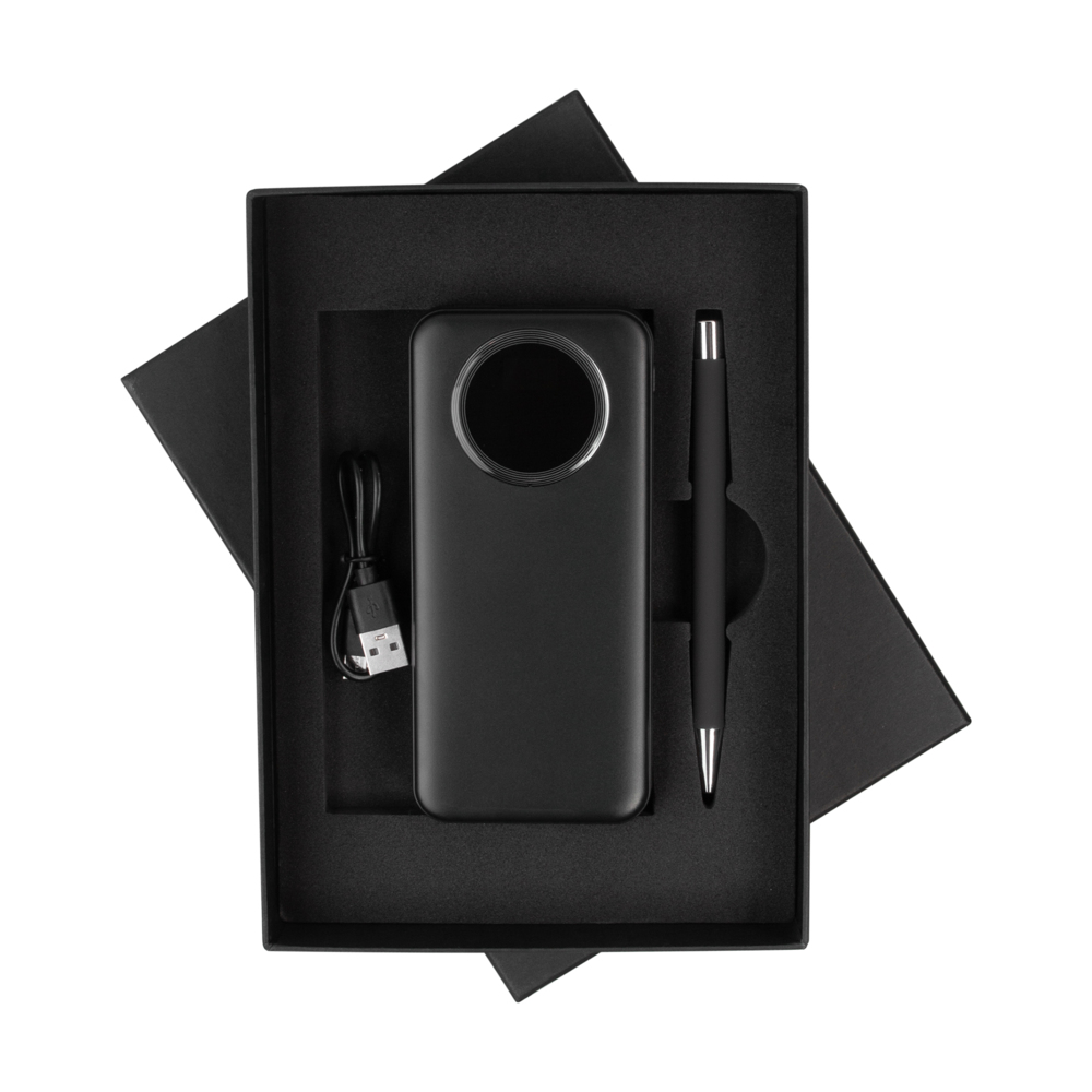 Набор "Гарант" черный с серебристым