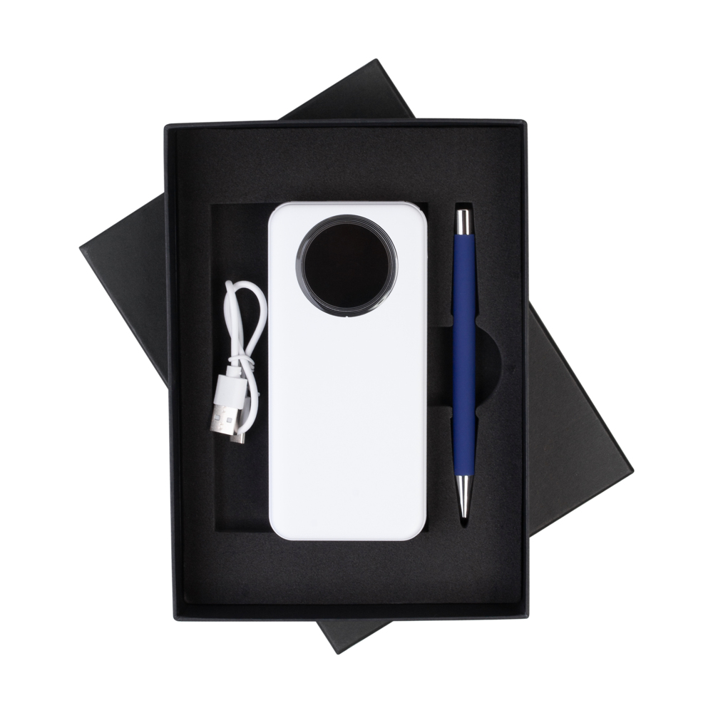 Набор "Гарант" белый с темно-синим