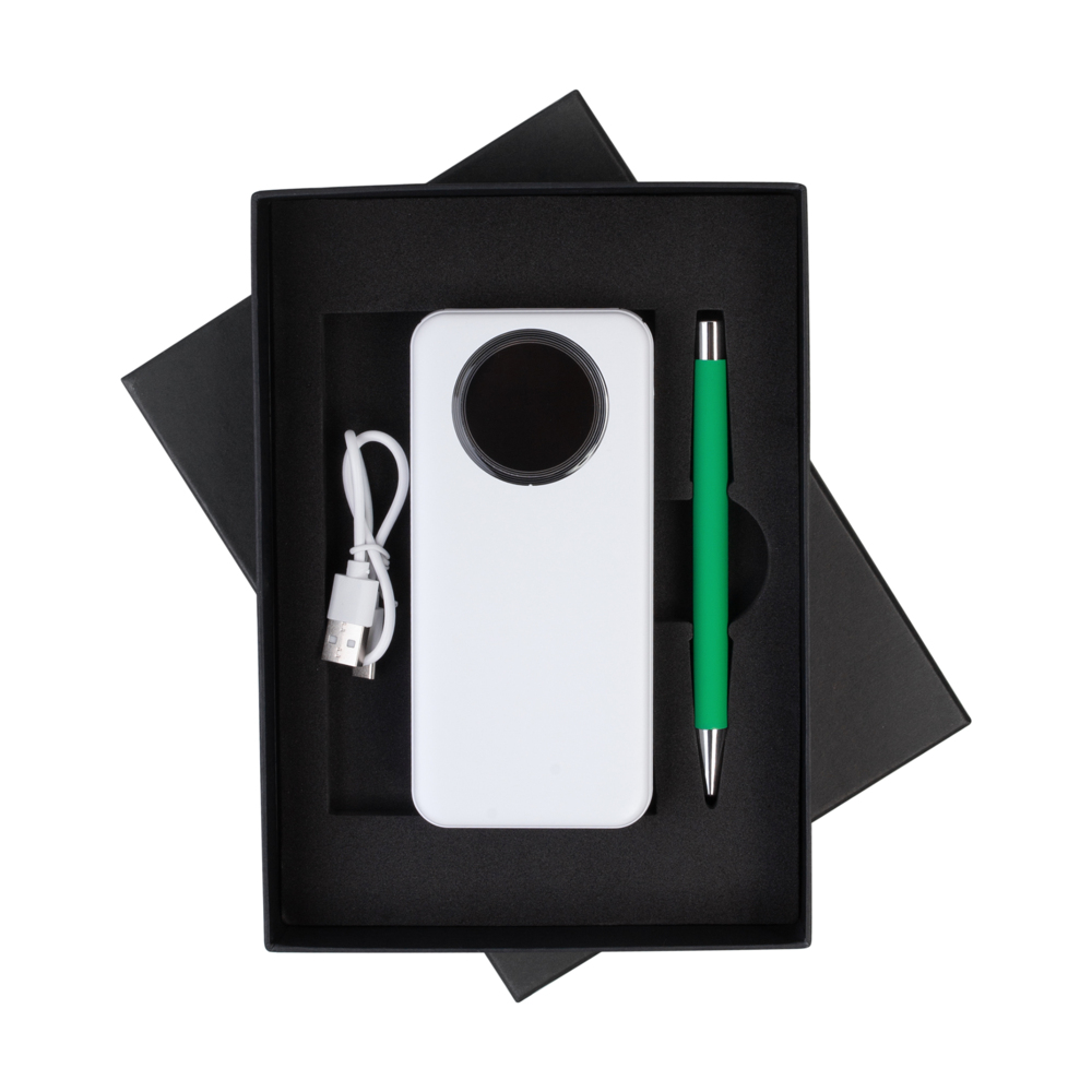 Набор "Гарант" белый с зеленым