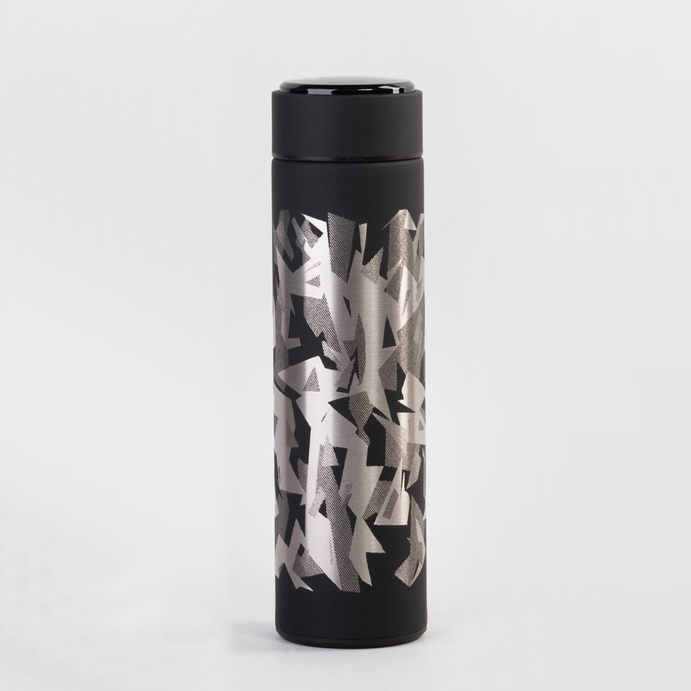 Термос "Бостон next" 500 мл с индикацией температуры, soft touch, сменная батарейка