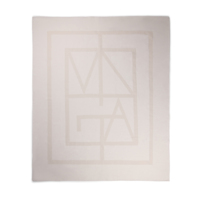 Плед VINGA Monogram из переработанного полиэстера GRS, 170x130 см